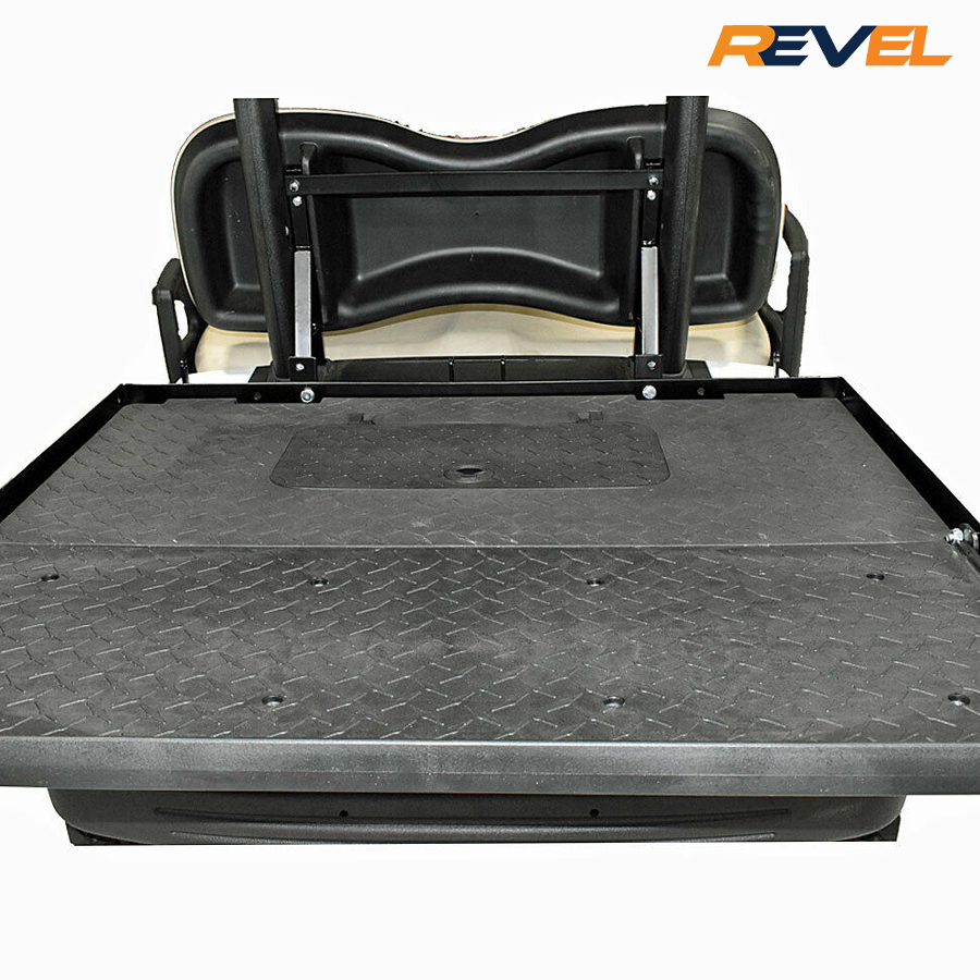 GTW Mach3 Rear Flip Seat for EZGO RXV Golf Carts - Black for