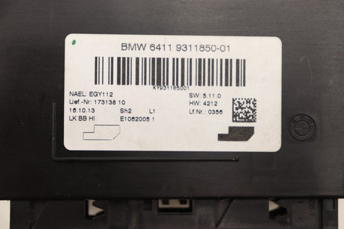 2012-2018 BMW F30 328I 328D 330I AC Control Module OEM #I - Picture 8 of 9