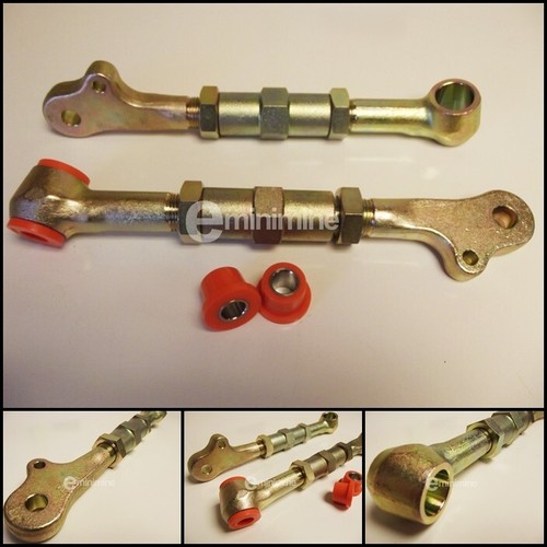 Brazos inferiores clásicos mini ajustables inclinables INCLUYE arbustos Polyflex carrera inferior