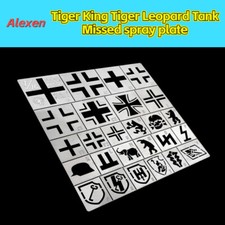 Strumento modello stencil spray perdite 1/16 tedesco Tiger King/Tiger/Leopardo/Tank