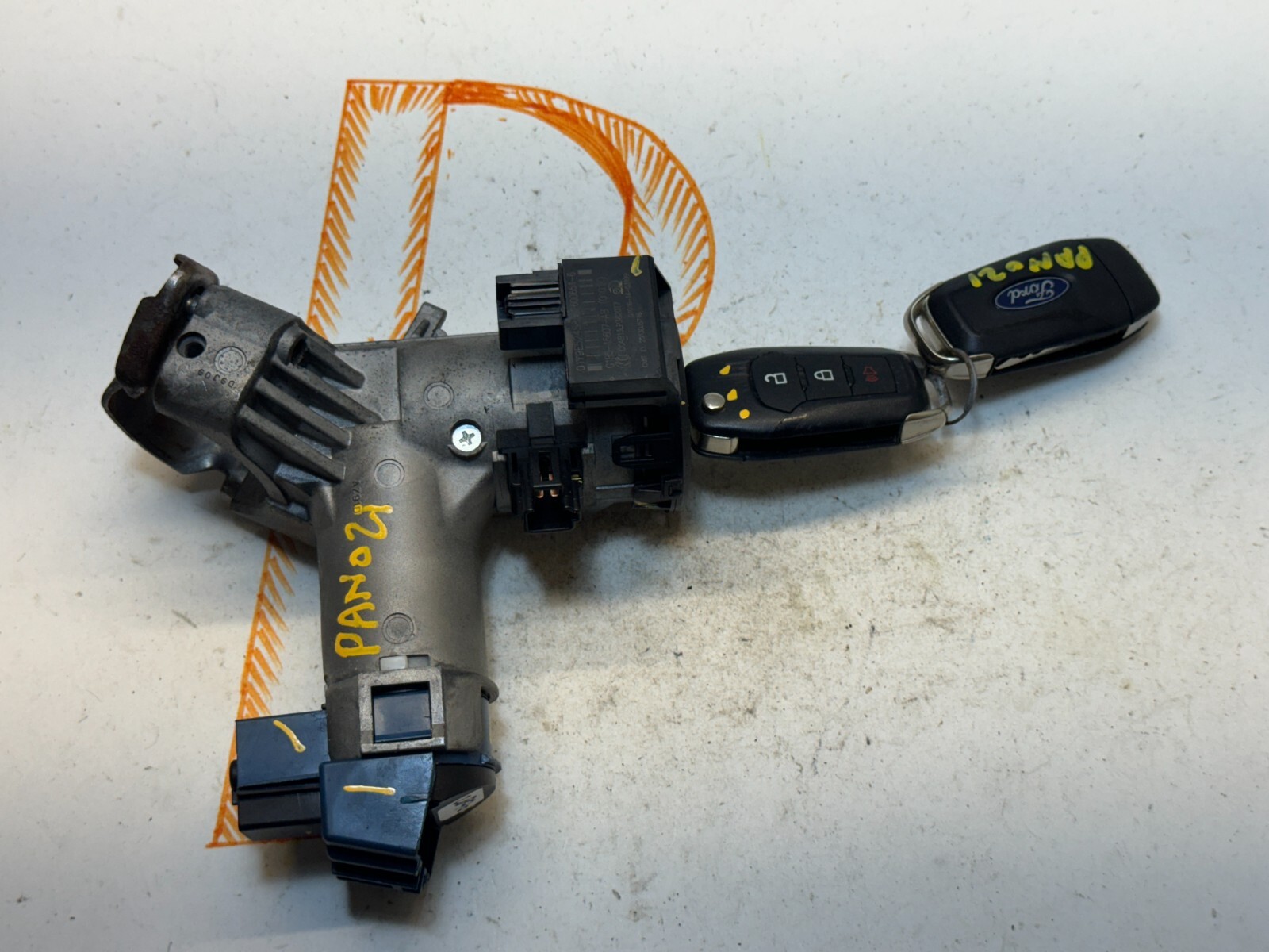 2018-2022 FORD ECOSPORT IGNITION LOCK W/KEY & IMMOBILIZER OEM G1B5-15607-AB