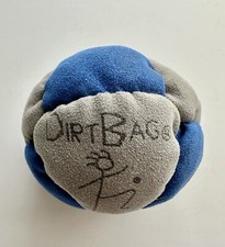 Dirt Bag 8-Panel Hacky Sack Footbag Blue  Gray/Grey 