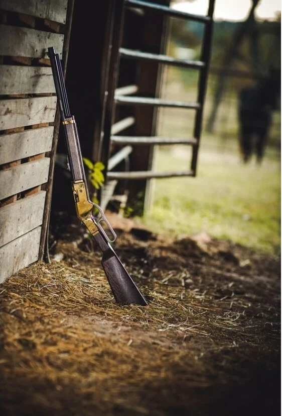 FUSIL PISTOLA DE PERDIGONES BB Palanca Acción 800 FPS Vaquero .177 1866 Margarita Caza Barra  Foto 2 de 4