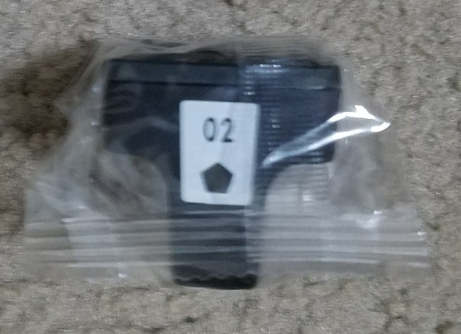 4 Cartucce Di Inchiostro Nero HP 02 Ricondizionate - Compatibili Con Stampanti Photosmart 3210, 3200