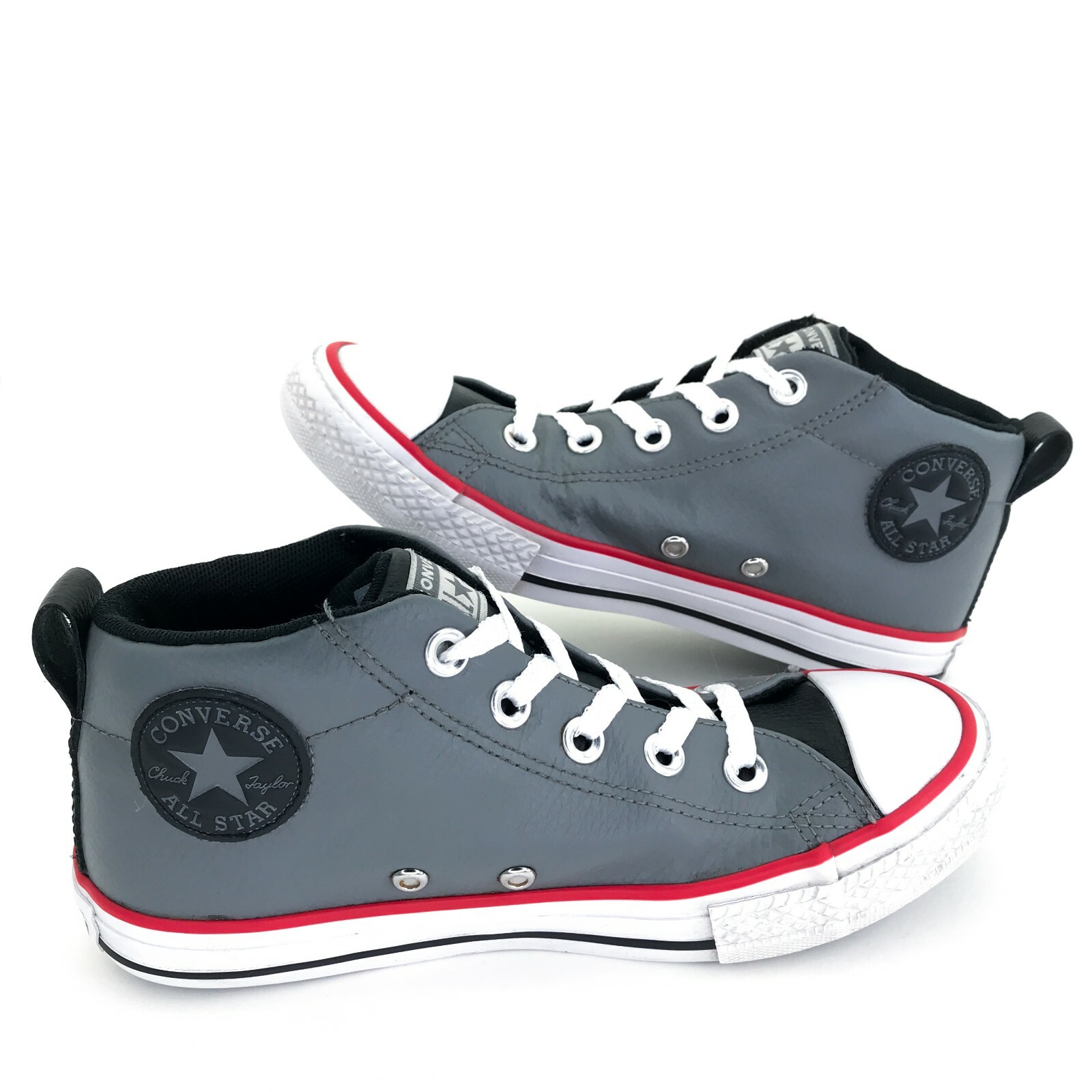 Grey Leather Shoes Junior Sz 2 661888C 