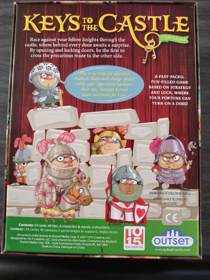 Outset Keys Outset Media Boardgame Keys to the Castle Complete - Great! Tile Game ...