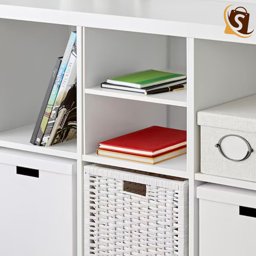 IKEA KALLAX Insert with Shelf White Storage Cube Divider Organizer 33x33cm Unit - Picture 2 of 4