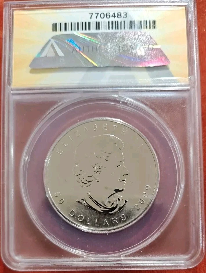 Canadá 2009 50 dólares paladio BU MS69!! Uno de los primeros 1000 acuñado Foto 2 de 4