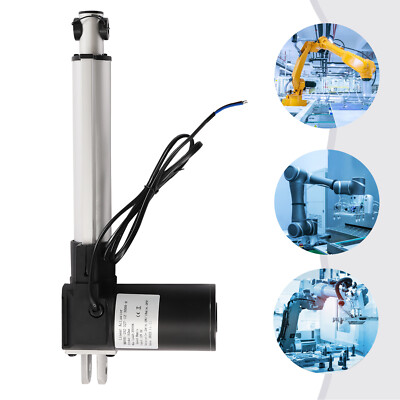 6 Inch Linear Actuator Electric DC Motor 152mm Stroke Loading 3000N/600lbs 8mm/s