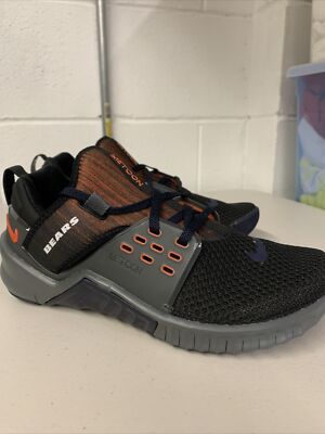 NEW Nike Free x Metcon Chicago Bears cq8029-001 Men's Size Black Orange 