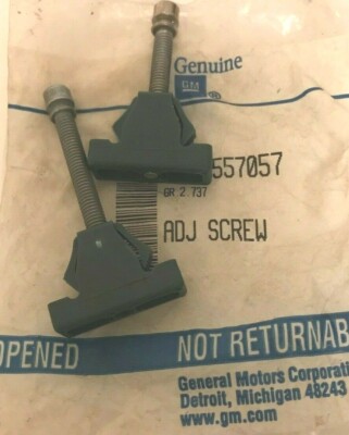 2- 557057 GM Headlight Adjustment Knob, OEM, NOS, Free US Ship (2 sets of 2)