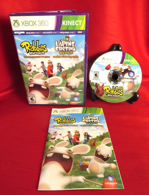 Rabbids Invasion The Interactive TV Show (Xbox 360, 2014) Requires Kinnect  CIB