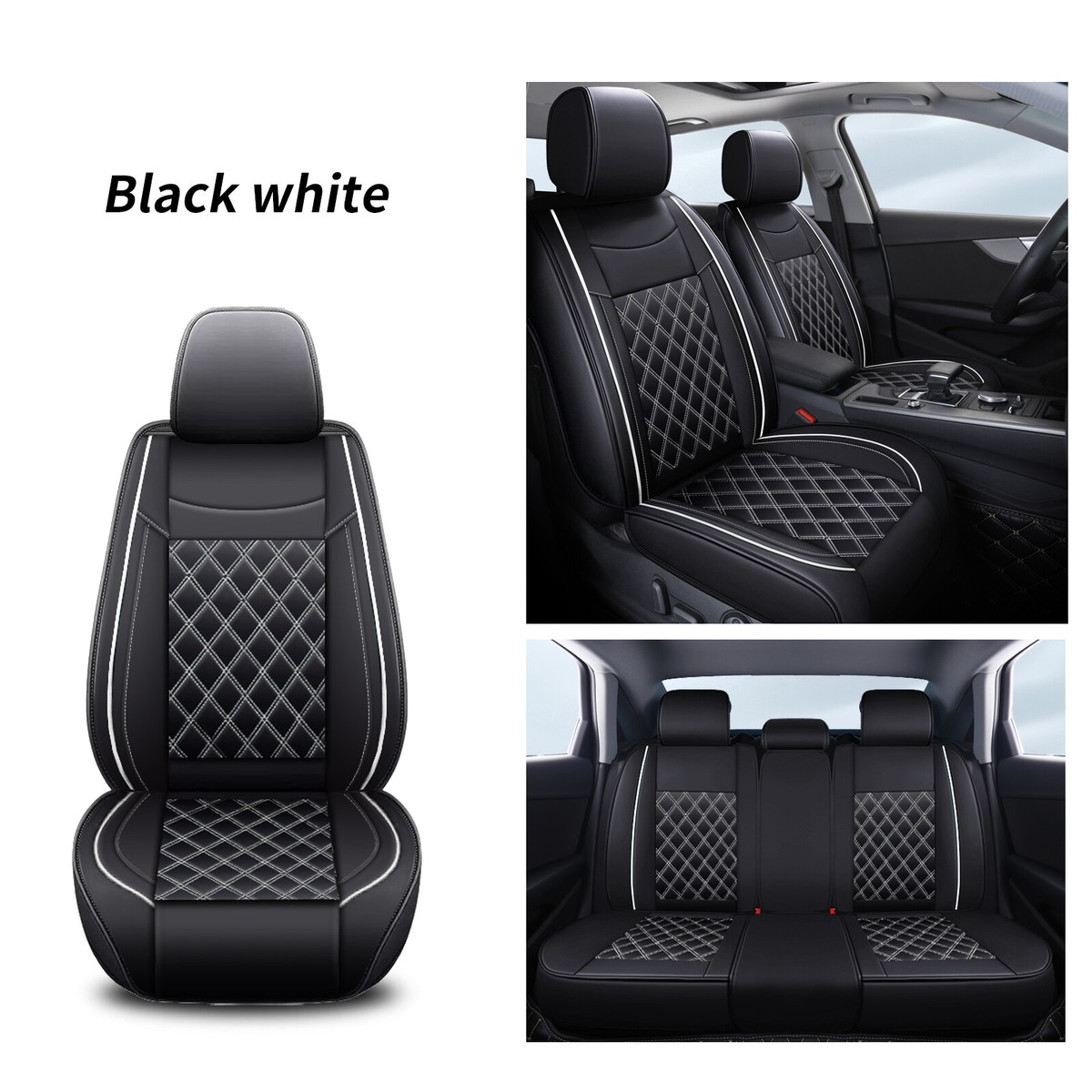 For VW Volkswagen Passat Car Seat Covers Full Set PU Leather Front