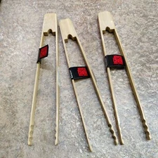 3 Joyce Chen Natural Bamboo Tongs