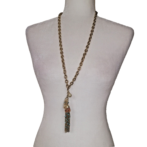 Lilly Pulitzer Seahorse Tassel Necklace - Picture 4 of 19