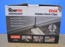 Fiberon ArmorGuard EDGE Hidden Deck Clips Fasteners 90 Count pack w/Bit