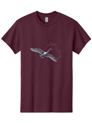 Cygnus-Constellation Mens Graphic Tee, 100% Cotton, Casual Summer Wear