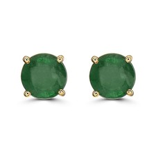 Birthstone Earrings 1 cts Beautiful Natural G...