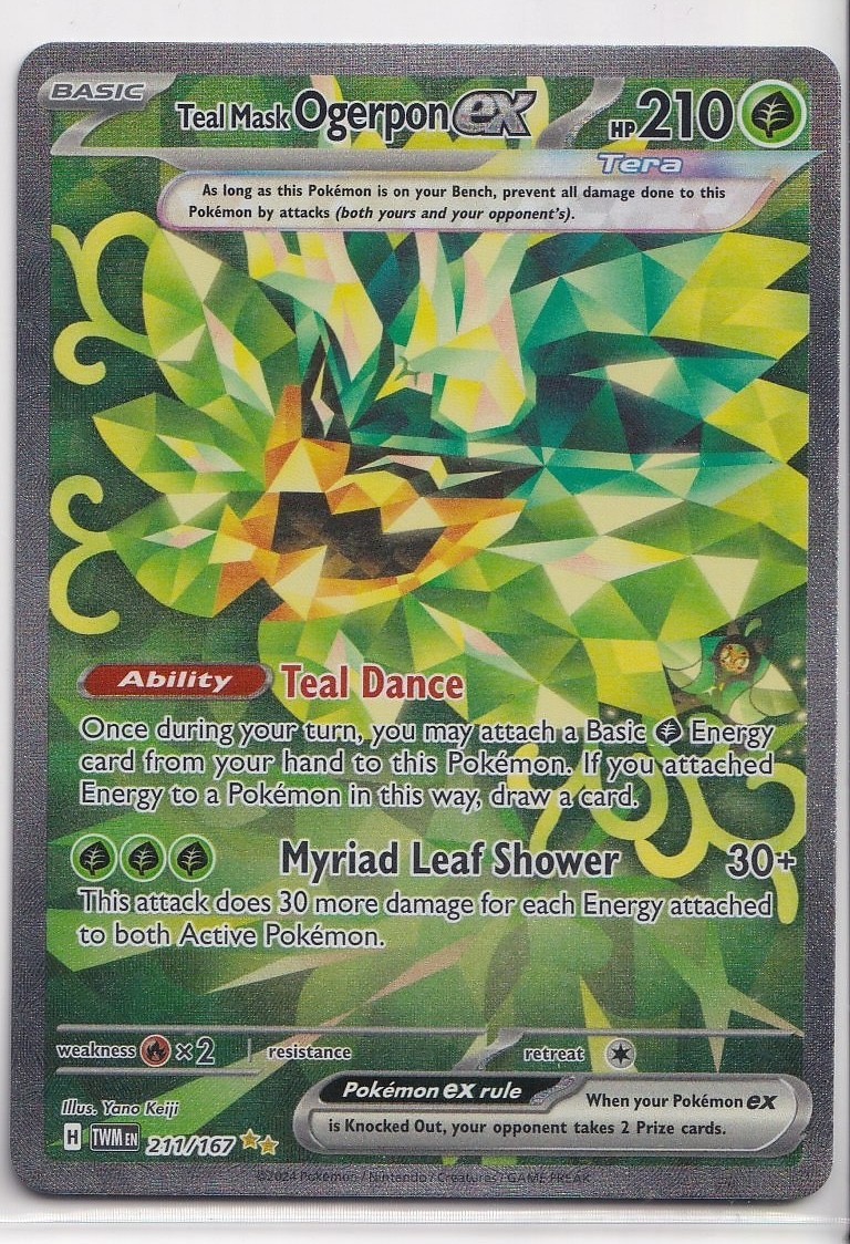 Teal Mask Ogerpon ex 211/167 Sv06 Twilight Masquerade SIR Holo Eng Full Art