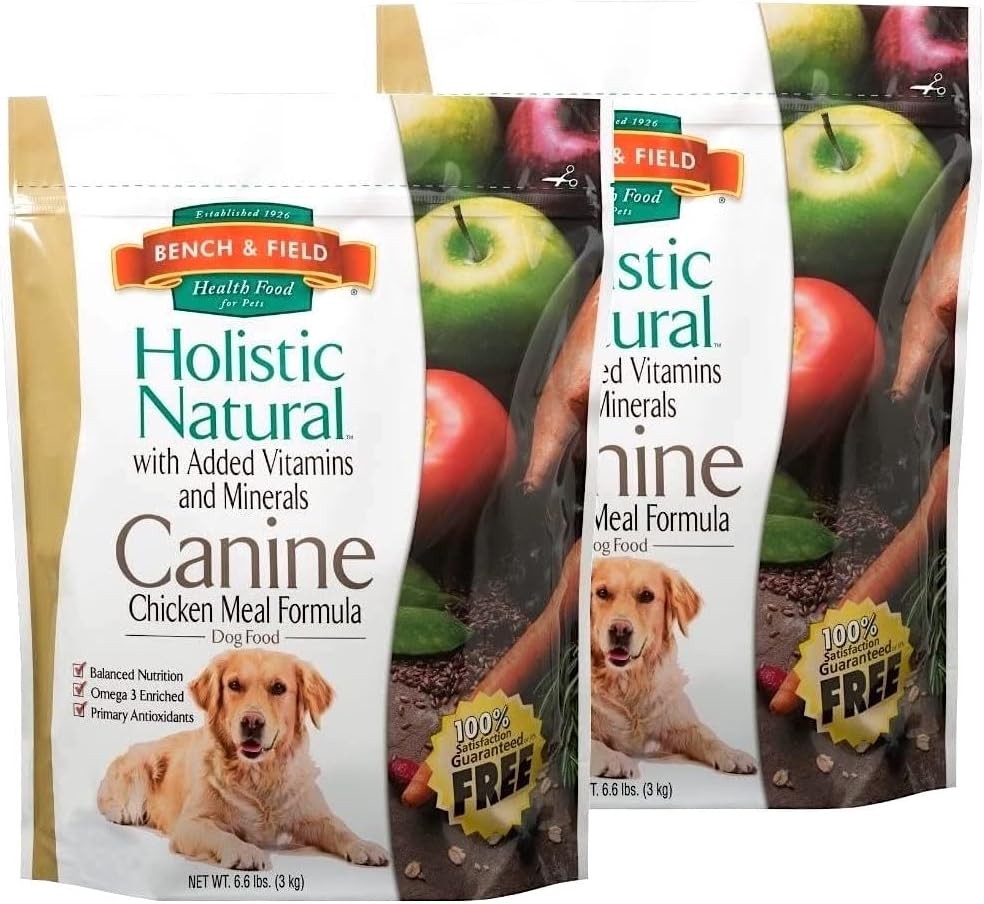 Bench & Field Holistic Natural Adult Dry Dog Food, Chicken Meal and Brown Rice R
