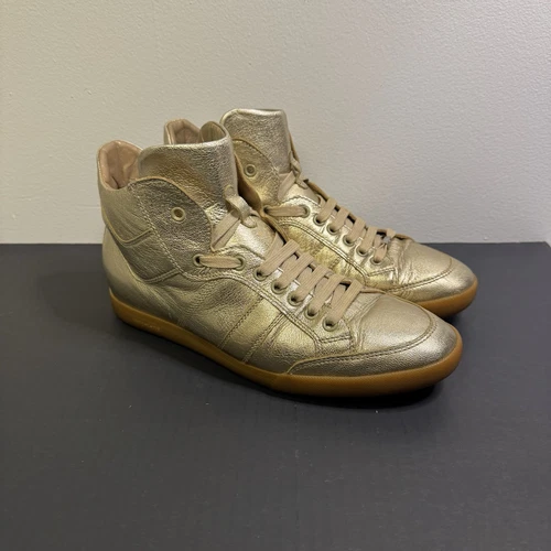 Baskets Dior by Hedi Slimane collector dorées fabriquées en Italie EU 39 RARES !!!
