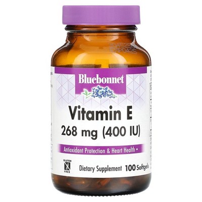 2 X Bluebonnet Nutrition, Vitamin E, 268 mg (400 IU), 100 Softgels
