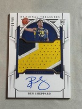2023-24 Panini National Treasures Ben Sheppard Rookie Patch Auto RPA RC /99