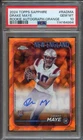 2024 Topps Sapphire Drake Maye - Rookie Auto - Orange /25 - PSA 10 GEM MT
