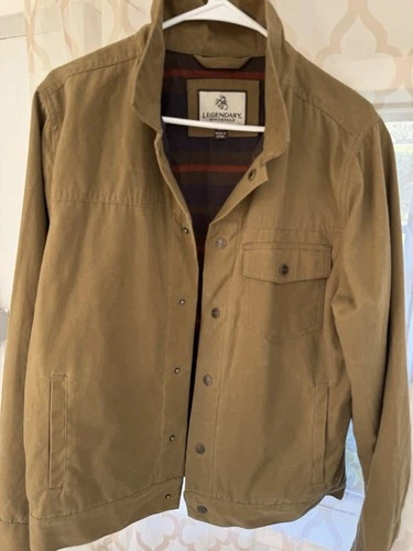 Legendary Whitetails Men’s Tough as buck waxed trucker jacket Size S Nutmeg - product listing photo