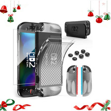 Protective TPU Cover Case for Nintendo Switch 2 with 6 Thumb Caps Screen New