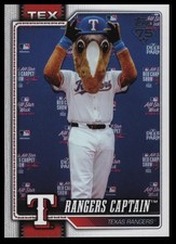 2026 Topps Series 1 Celebration - Rangers Captain #M-12 Texas Rangers Mascot