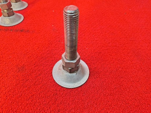 4 Used 5in Heavy Duty Steel Leveling Feet Good Condition