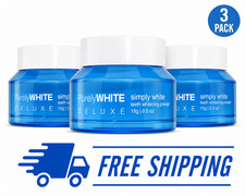 3 Pack PurelyWHITE Teeth Whitening Powder Simply White Oral Care Bundle