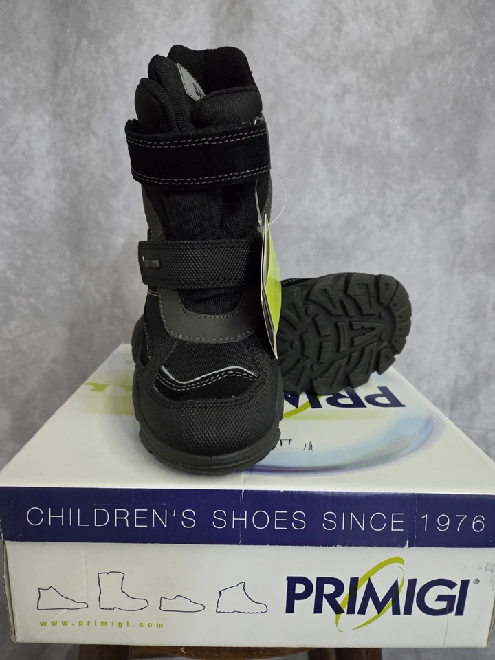 Primigi Kids Size 2 Black Sneakers – SCAM GOMM TECHI NERO (#D29) - Image 3 of 4