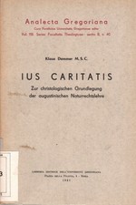 Ius caritatis - Klaus Demmer (Pontificia Università Gregoriana) [1961]