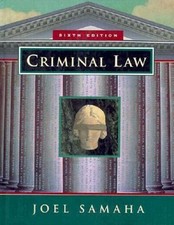 Criminal Law Hardcover Joel Samaha
