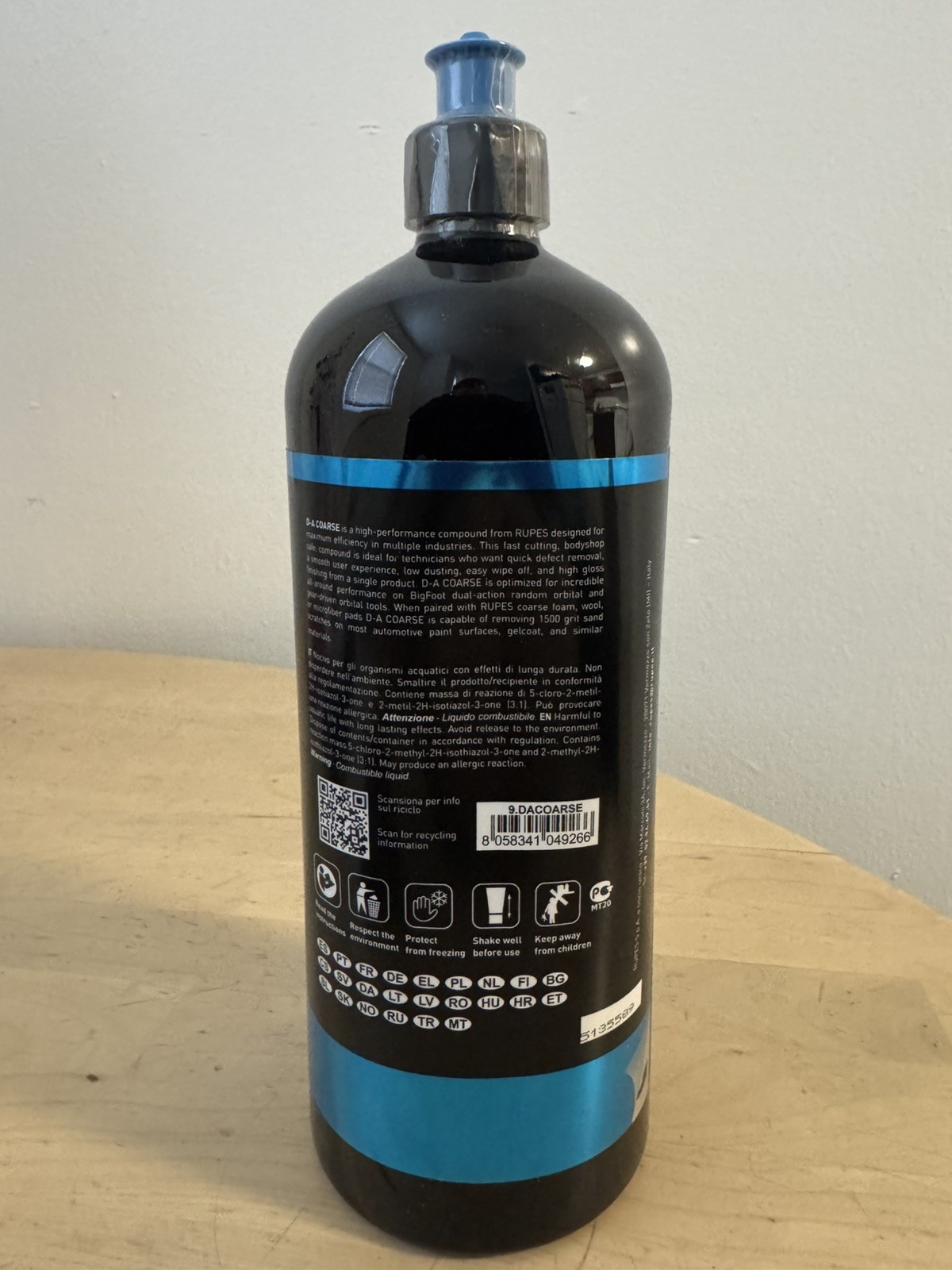 RUPES BigFoot D-A Coarse High Performance Cut - Polishing Compound 1000ml/33.8oz