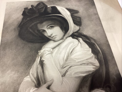 P1-5 Kunstdruck Papier Radierung Druck Fotogravur EMMA LADY HAMILTON George Romney Girl - Bild 7 von 12