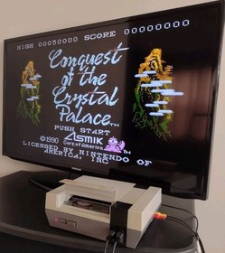 Conquest of the Crystal Palace Nintendo NES Game & Case Cleaned TESTED WORKS