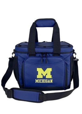 Logo Brands Michigan Wolverines 24 Can Flex Cooler - Blue 