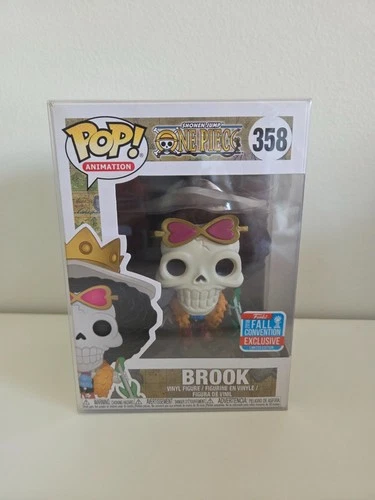 FUNKO POP ANIMATION ONE PIECE BROOK #358 VINYL FIGURE FALL CONVENTION EXCLUSIVE