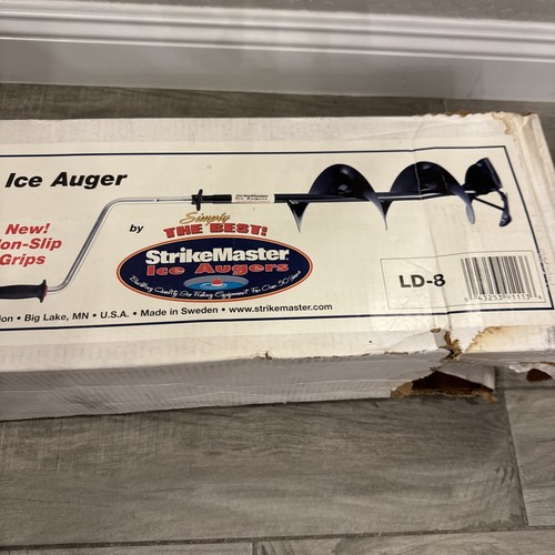 StrikeMaster Lazer Hand Ice Auger - Black Non Slip Grips 2 PC Adjustable - Picture 7 of 9