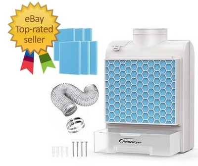 3-in-1 Indoor Dryer Vent Kit, Stainless Steel Filter, Air Quality System & 6 Fil