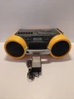 Vintage SONY CFD-980 Sports Yellow Boombox CD Cassette - Tested Fully Functional