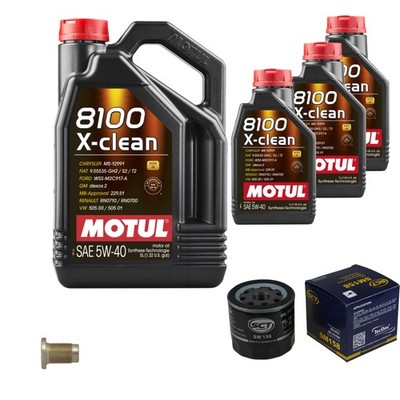 SCT Inspektionspaket 8 L MOTUL 8100 X-CLEAN 5W-40 für Alfa Romeo 156 Sportwagon