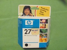 New Genuine HP Invent 27 Black Ink Print Cartridge C8727AN OEM Exp Dec 2005