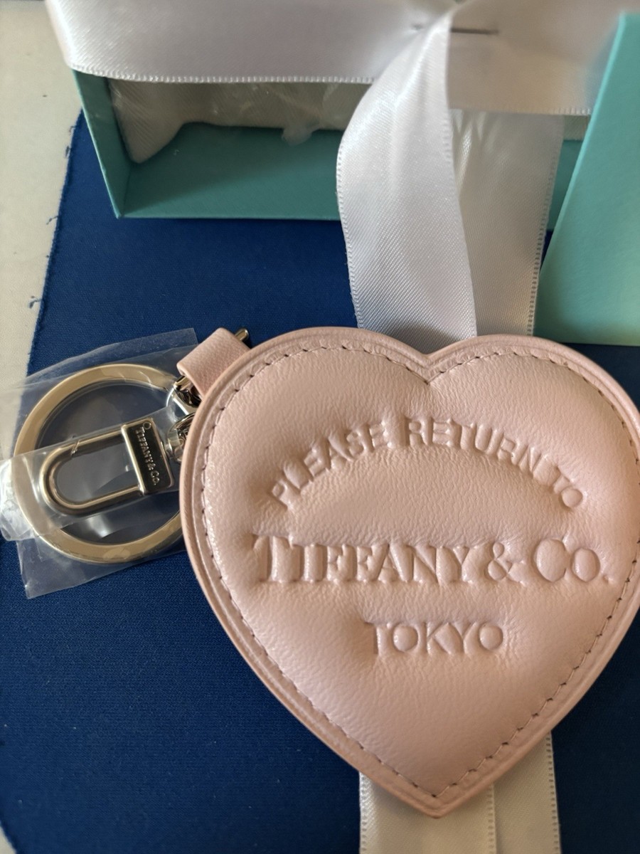 Tiffany & Co Return To Tiffany Tokyo Japan Leather Heart Keychain