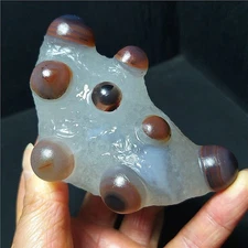 214.5g Natural China's Gobi Desert Gobi Agate Eyes Agate Crystal Healing CAa3882