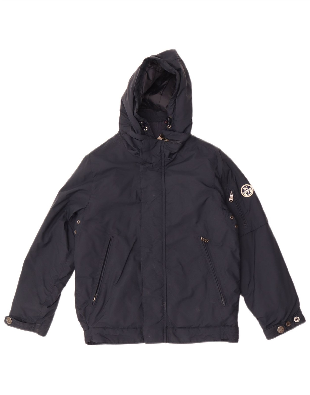 North Sails Boys Hooded Padded Jacket 5-6 Years  Navy Blue Polyacrylic CA15