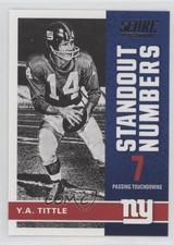 2017 Score Standout Numbers YA Tittle #7 HOF 2i7